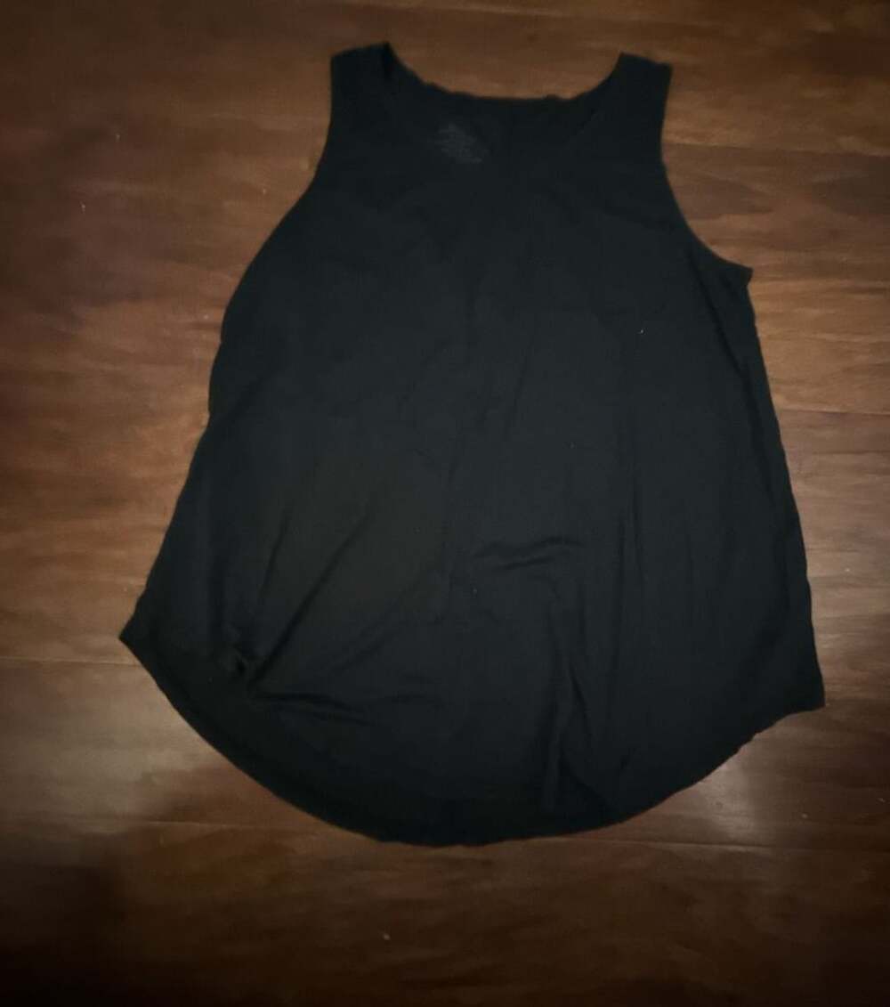 Medium Black Drapey Tank Top